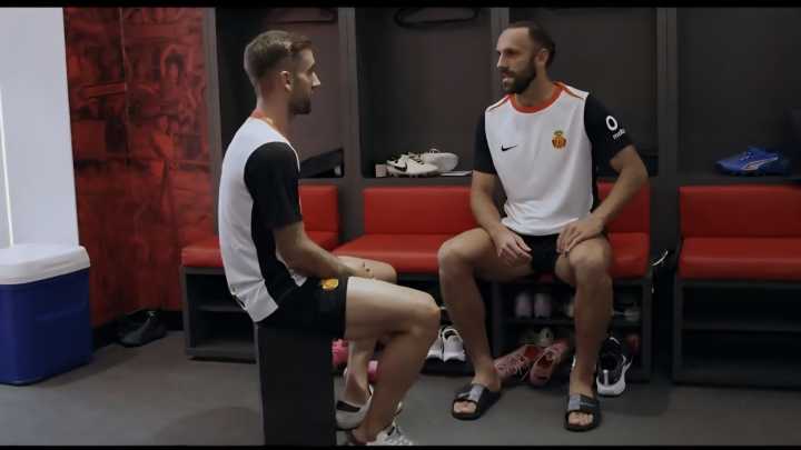 La tremenda "enganchada" entre Muriqi y Darder que ha provocado una sonrisa entre los mallorquinistas