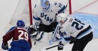 MacKinnon scores go-ahead goal early in 3rd, Avalanche beat Mammoth 2