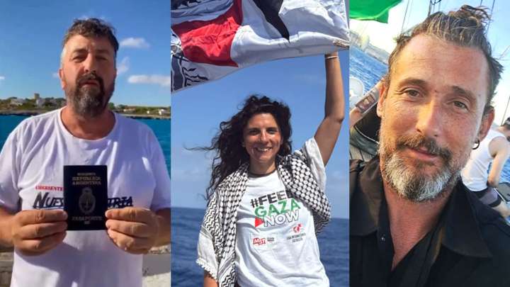 Israel liberó a los tres argentinos que formaron parte de la flotilla Global Sumud