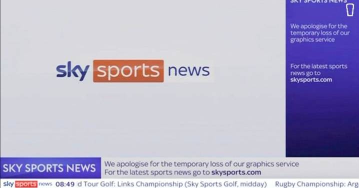 Sky Sports News goes down hours before weekend football fixtures as apology issued
