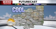 Frosty start Friday leads to scattered showers