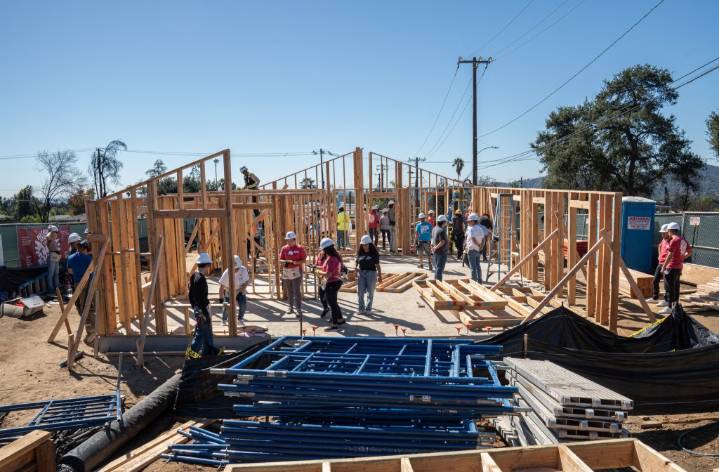 Volunteers complete framing phase of first Habitat for Humanity Altadena rebuild