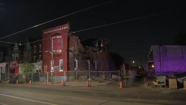 Roof of Philadelphia church collapses, nearby residents displaced