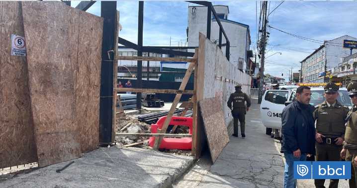 Comienzan obras para demoler mall chino que era construido sin permiso en pleno centro de Valdivia