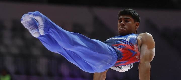 Ángel Barajas, medallista en París 2024, terminó cuarto en Mundial de Gimnasia Artística