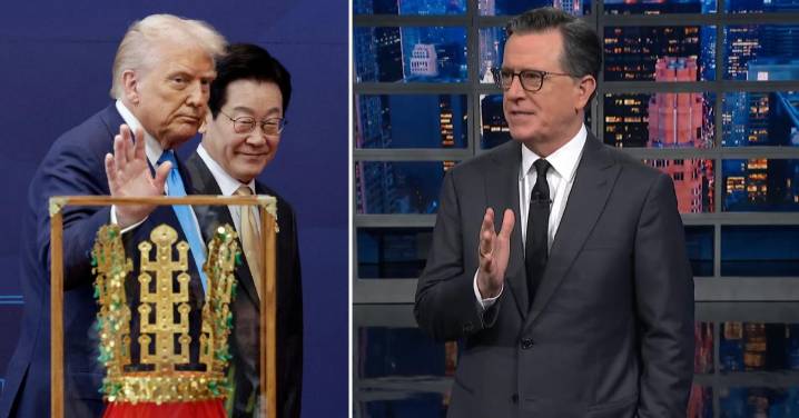 Stephen Colbert Calls Donald Trump 'The Burger King' as He Trolls President for Receiving Crown From South Korea: Watch