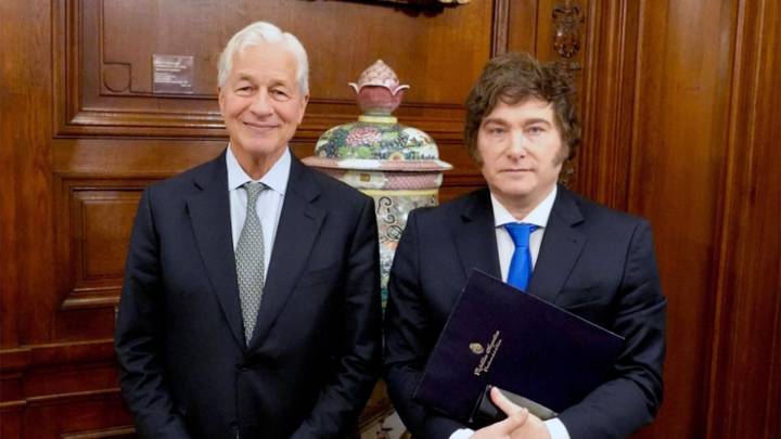 Milei participó de la cena de gala organizada por el CEO de JP Morgan