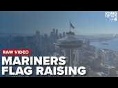 Mariners take the high road and raise their flag atop the Space Needle
