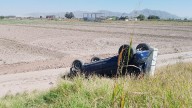 Conductor desaparece tras volcadura en carretera de Matamoros, Coahuila