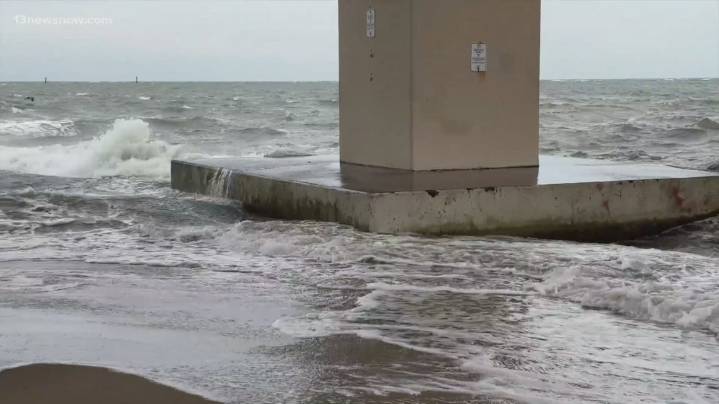 Virginia Beach faces tidal flooding risk amid winds and surf