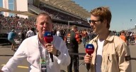 Glen Powell told to 'take a bow' after flexing 'double badge in' on F1 grid walk