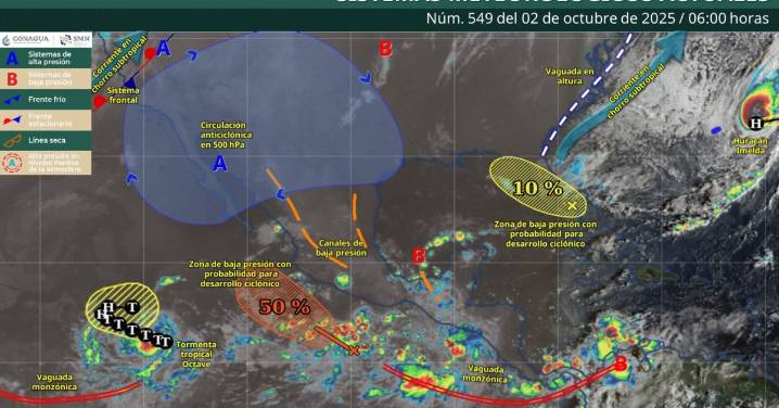 Prevén lluvias muy fuertes y oleaje elevado en Colima