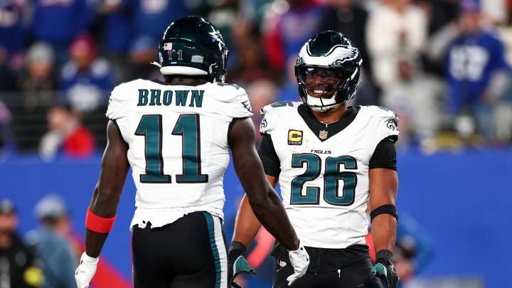 A.J. Brown explains why he said "I don't recall" meeting with Jalen Hurts, Saquon Barkley