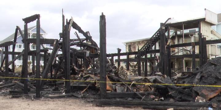 Surf City fire destroys home, leaves neighbor in shock