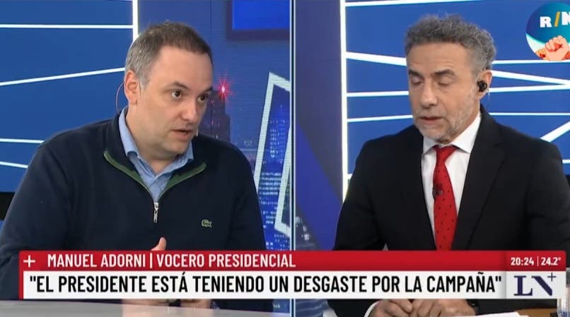 “El Presidente está cansado, los actos implican mucho esfuerzo físico”, reveló Manuel Adorni