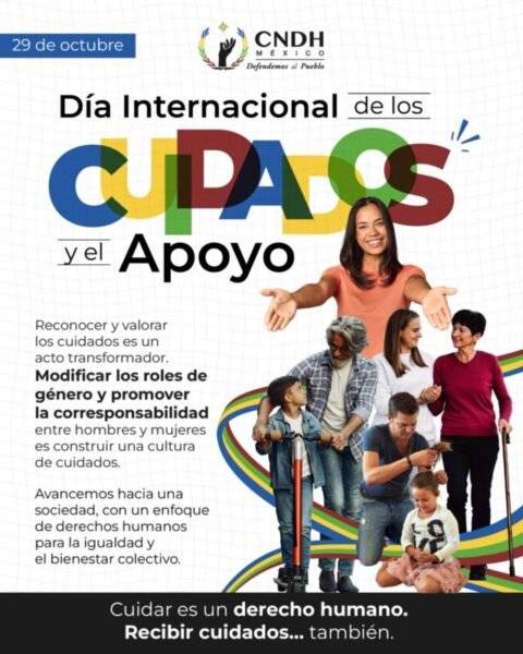 Promueven el derecho humano al cuidado con nueva campaña de la CNDH