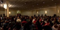 Community members discuss Dutch Square Mall redevelopment project