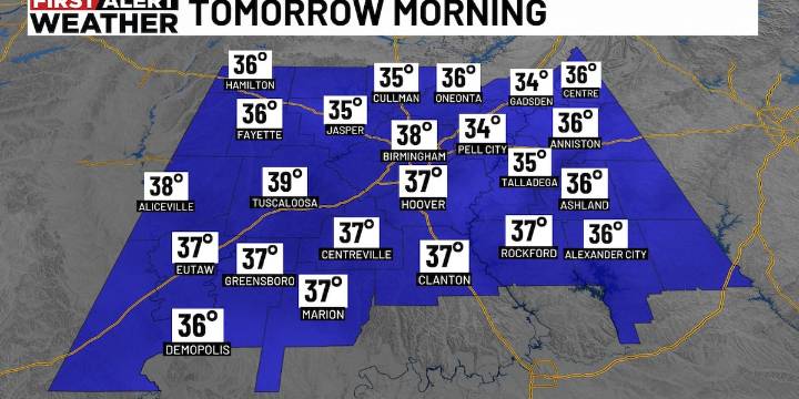 First Alert Weather: Frost possible Saturday morning; slight weekend rain chance