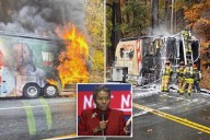 Virginia LT. Gov. Winsome Earle Sears campaign bus catches fire