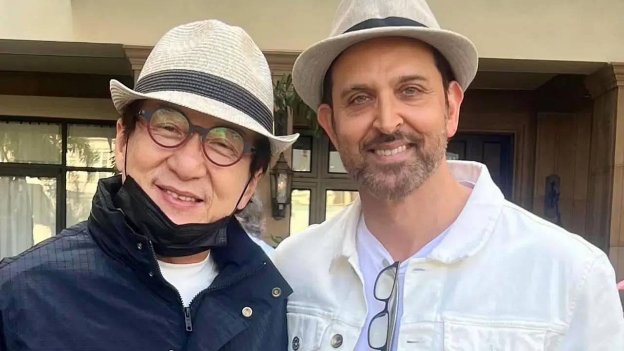 Hrithik Roshan's fan boy moment with Jackie Chan causes a stir: "My broken bones......"