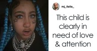 “Better Off With Her Dad”: North West Sparks Worry With Fake Face Tattoos, Piercings, And Grill