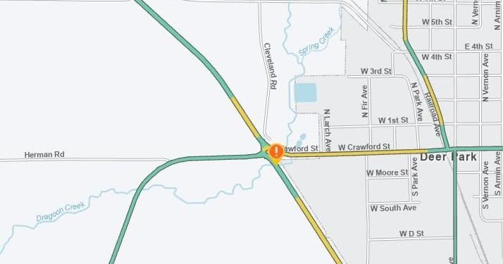 Traffic delayed after crash near Deer Park
