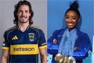 El especial regalo de Cavani a Simone Biles durante su encuentro en Buenos Aires