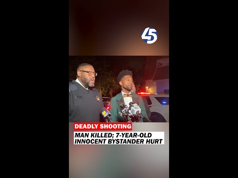 Baltimore police investigate shooting that left a man dead, child injured