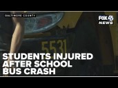 At least 7 students injured in school bus crash