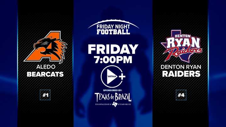 Aledo vs. Denton Ryan: Friday Night Football on WFAA+