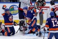 Deadspin | Top pick Matthew Schaefer scores 1st goal in Isles' loss to Caps