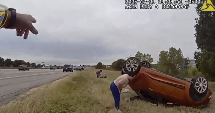 Video shows dramatic rescue of baby pinned under overturned car in Texas
