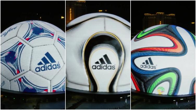 Proyectaron balones de mundiales pasados en Sphere de Las Vegas 🎦