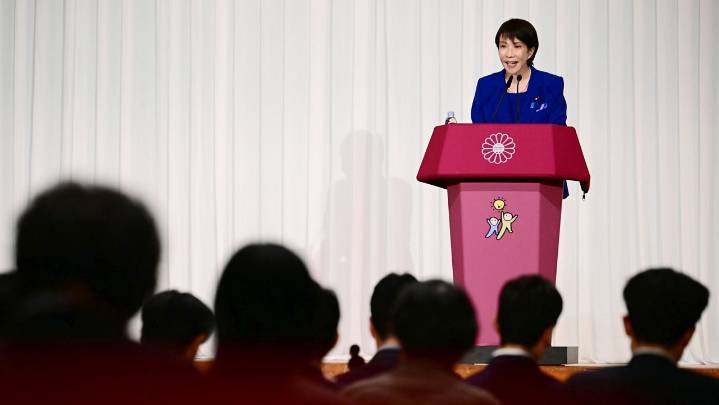 Japan’s ruling party elects Sanae Takaichi as new leader, likely to become first female PM