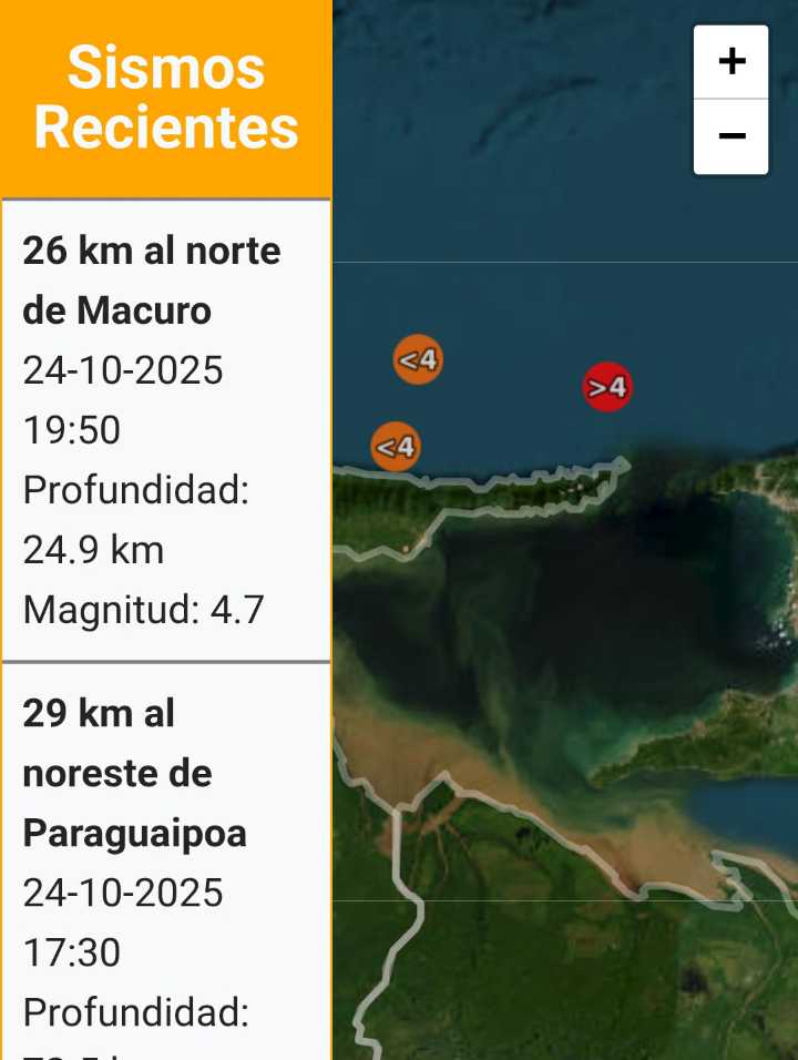 Sismo en Macuro extiende la alerta sísmica al oriente de Venezuela