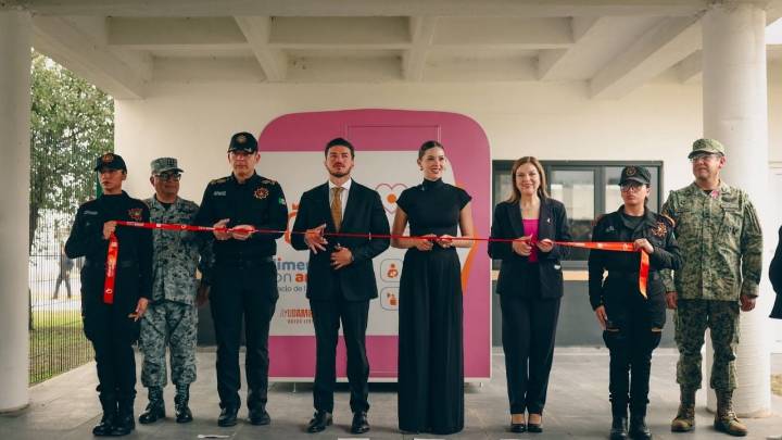 Inaugura mariana lactario en campo de Fuerza Civil