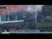 House fire in Rancho Palos Verdes