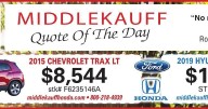 MIDDLEKAUFF AUTO GROUP * 
