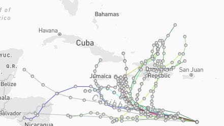 Spaghetti models Invest 98L, tracker, path. Florida impacts