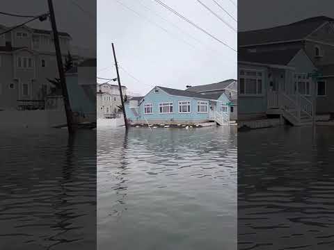 Flooding, Rain, & Wind — MASSIVE Nor’easter Puts Jersey Shore Under Water #shorts