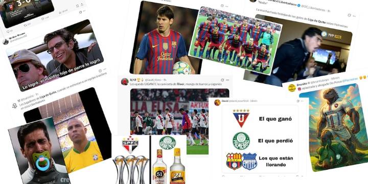 Los mejores memes de la goleada de Liga de Quito al Palmeiras por la Copa Libertadores: del Messi ecuatoriano al River de Gallardo