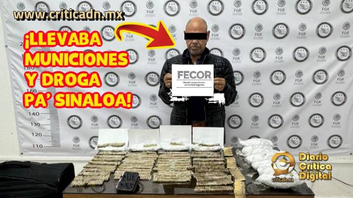 Condenan a 12 años de prisión a narco detenido con metanfetamina y cartuchos en Nayarit