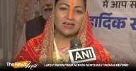 Delhi CM Rekha Gupta performs ‘sandhya arghya’ at ghat in Sonia Vihar
