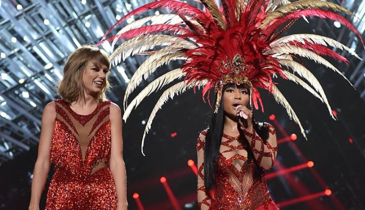 Nicki Minaj Live Tweets Her Review of Taylor Swift’s New Album, Reveals Her Favorite Lyrics | Longform, Nicki Minaj, Taylor Swift, The Life of a Showgirl | Celebrity News and Gossip | Entertainment, P