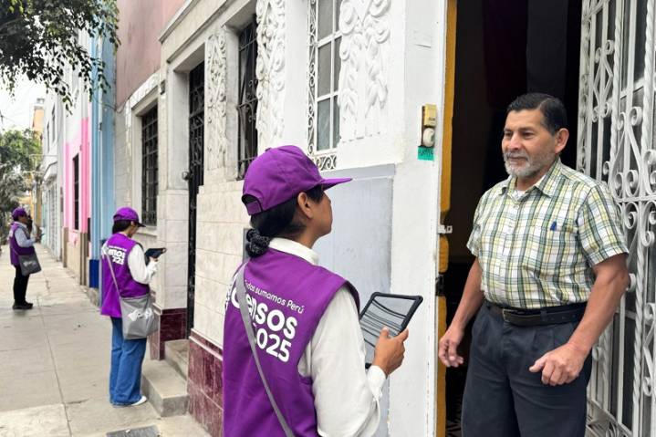 INEI reporta que el 97 % de hogares se han censado en todo el país