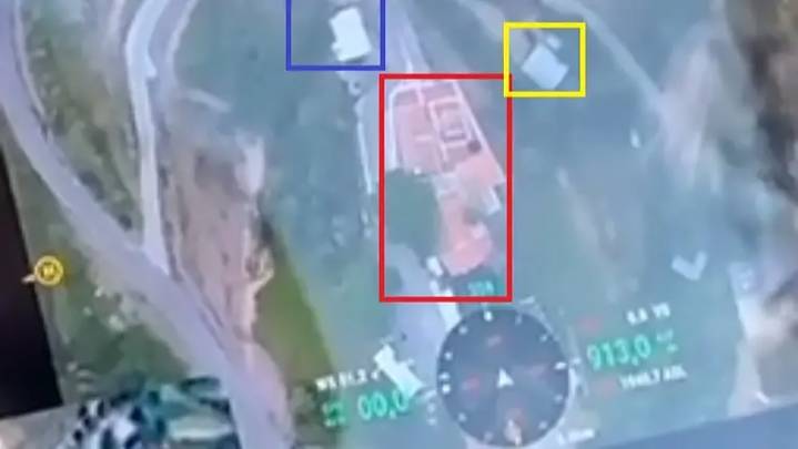 Difunden video de un ataque con drones a la casa donde vivía la mamá del Chapo Guzmán