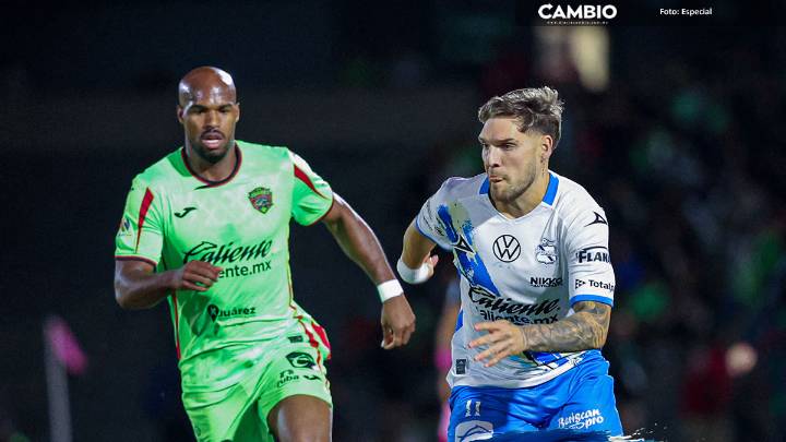Con otro penal dudoso Club Puebla pierde 2-1 vs Juárez FC al medio tiempo
