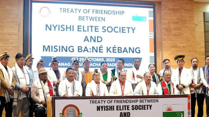 Arunachal–Assam bond strengthens as Nyishi, Mising bodies ink Treaty of Friendship