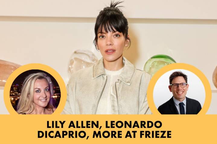 Lily Allen, Leonardo DiCaprio, more eye art at posh Frieze London