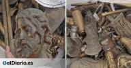Saqueo en los nichos del cementerio de Torrero, en Zaragoza: la Policía recupera más de una tonelada de objetos robados